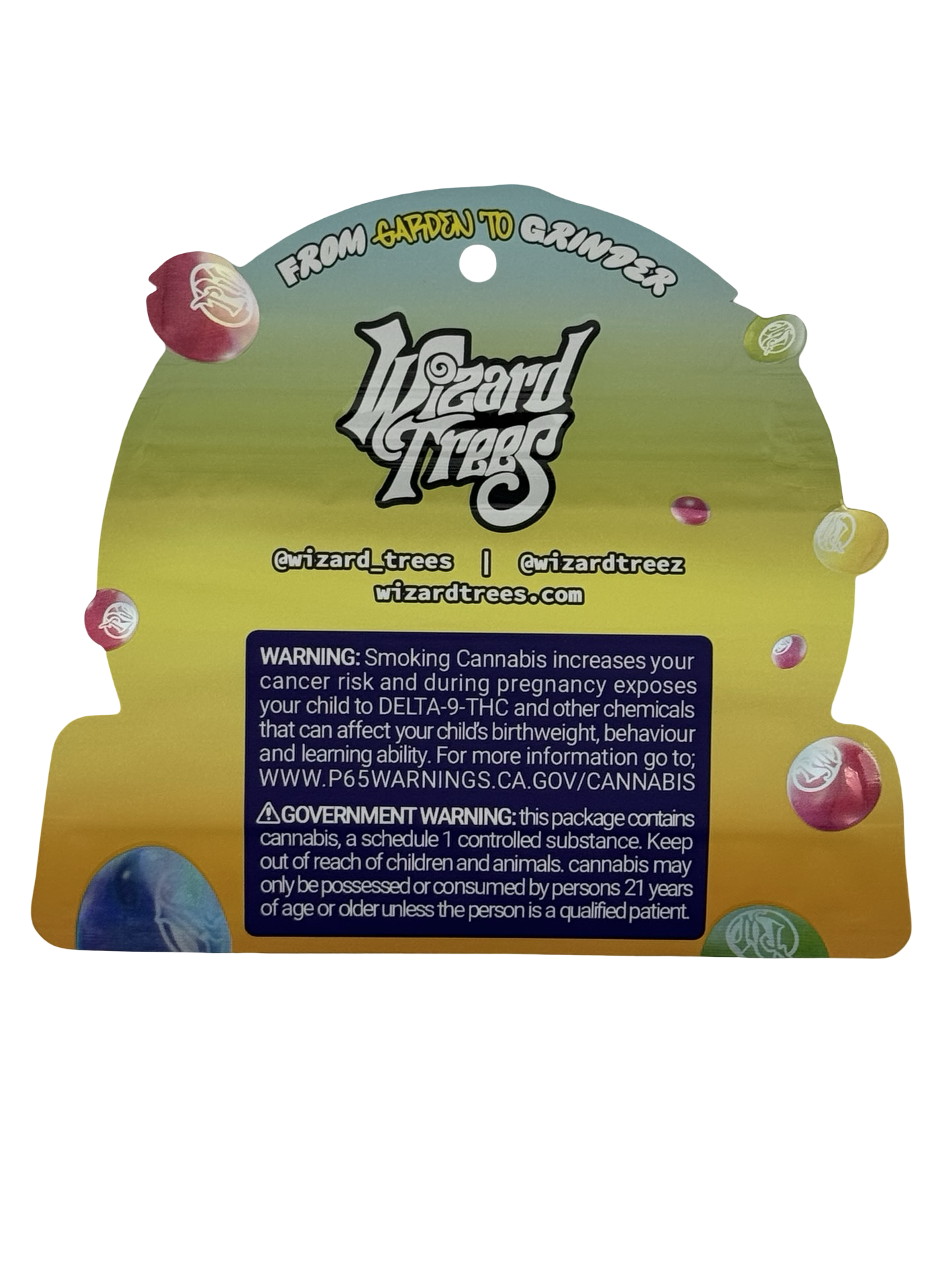 Hollywood Wizzy Mylar Bags 3.5g Wizard Trees