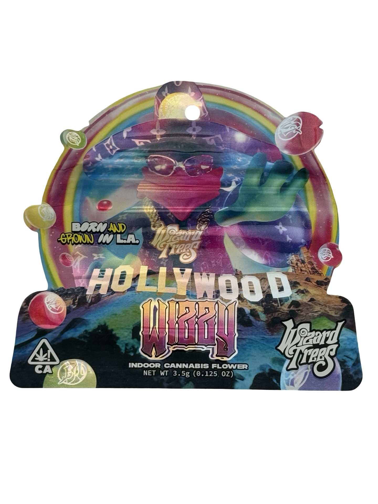 Hollywood Wizzy Mylar Bags 3.5g Wizard Trees