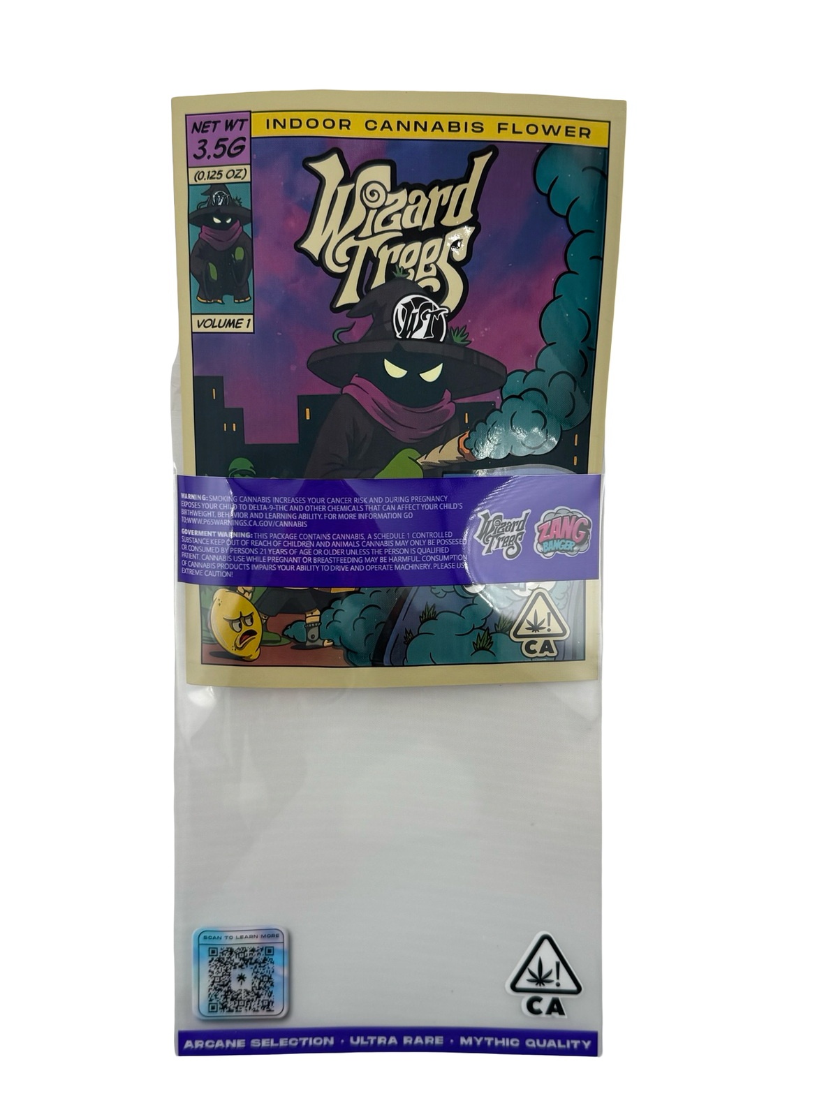 Zang Banger 3.5g Mylar Bags | Wizard Trees – Fire Mylar