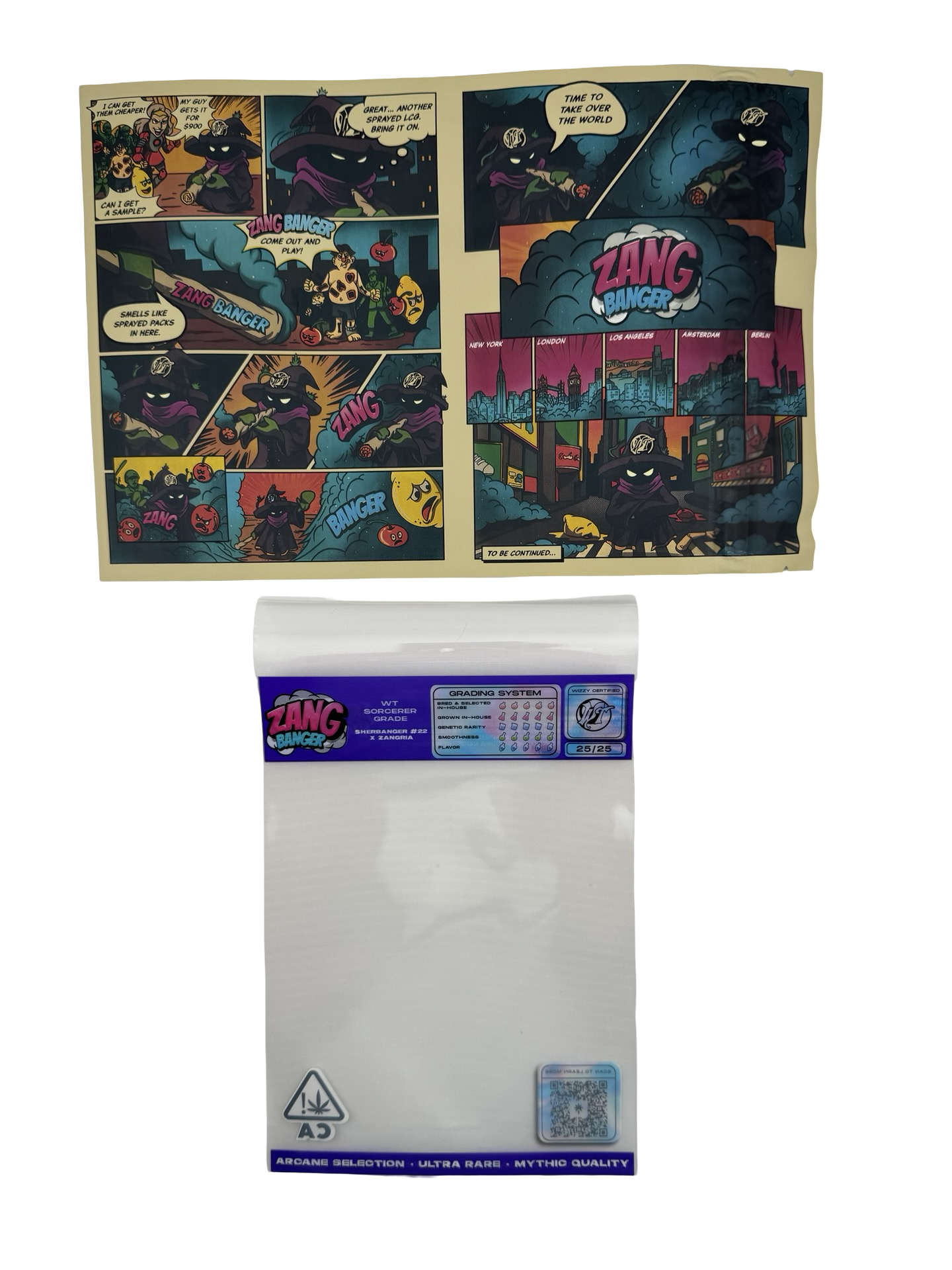 Zang Banger Mylar Bags 3.5g Wizard Trees