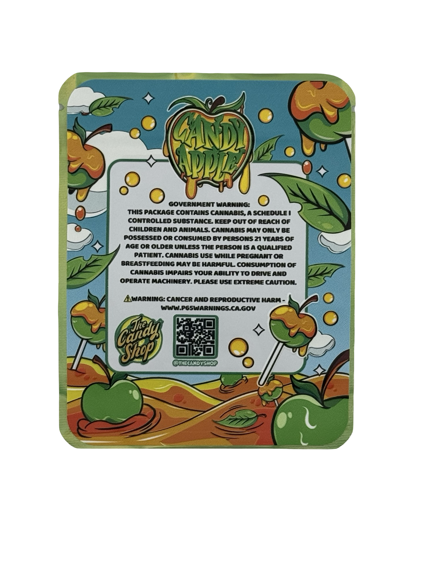 Candy Apple Mylar Bags 3.5g The Candy Shop