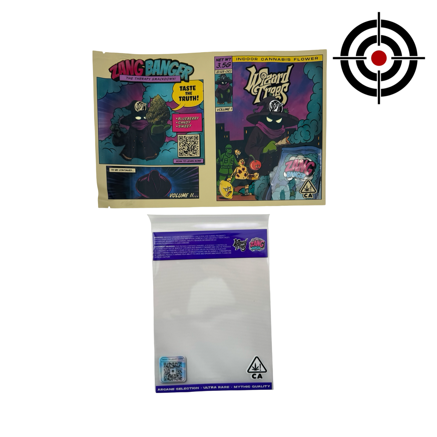 Zang Banger Mylar Bags 3.5g Wizard Trees