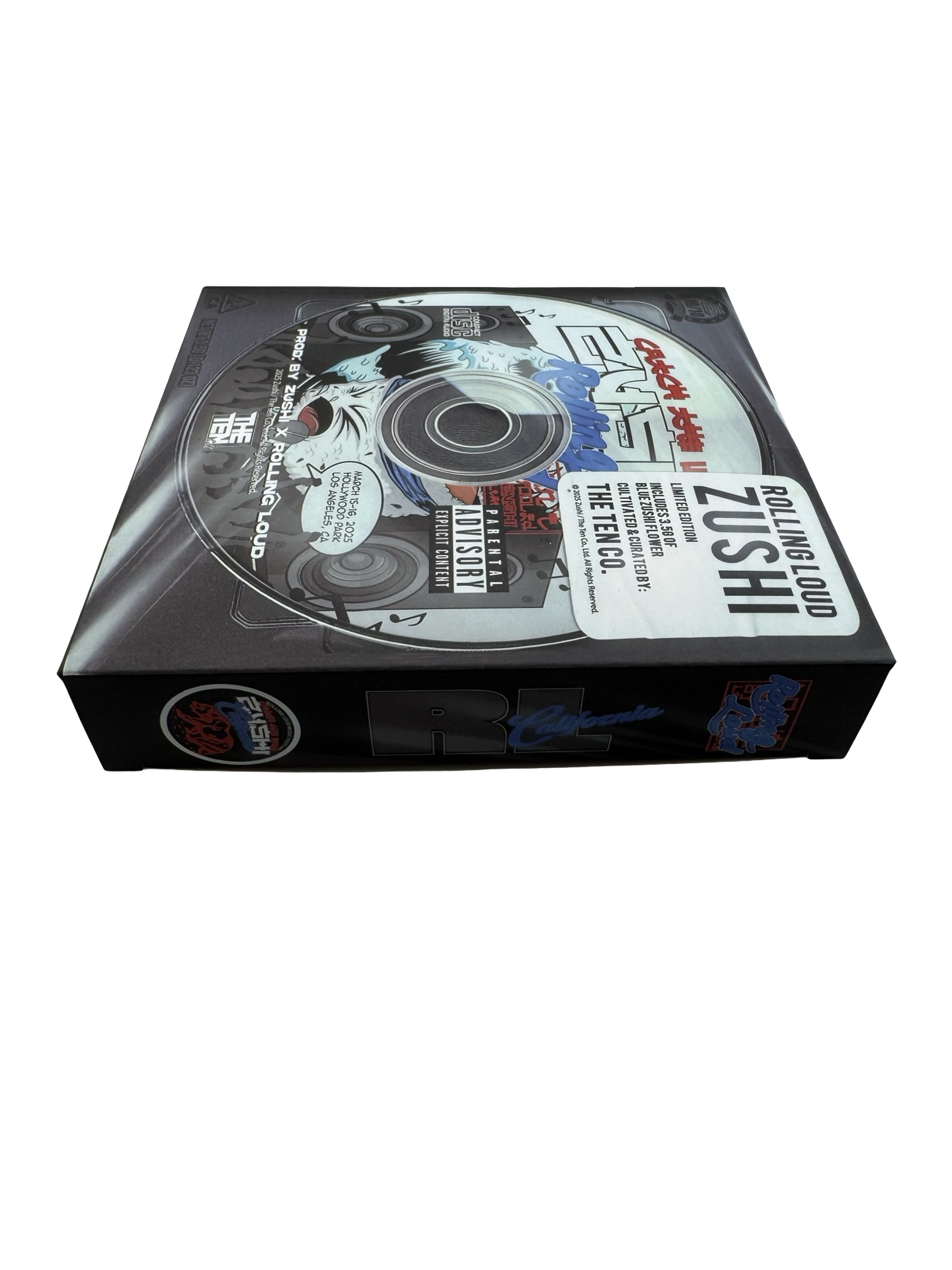 Rolling Loud 3.5g Mylar Bags & Boxes The Ten Co