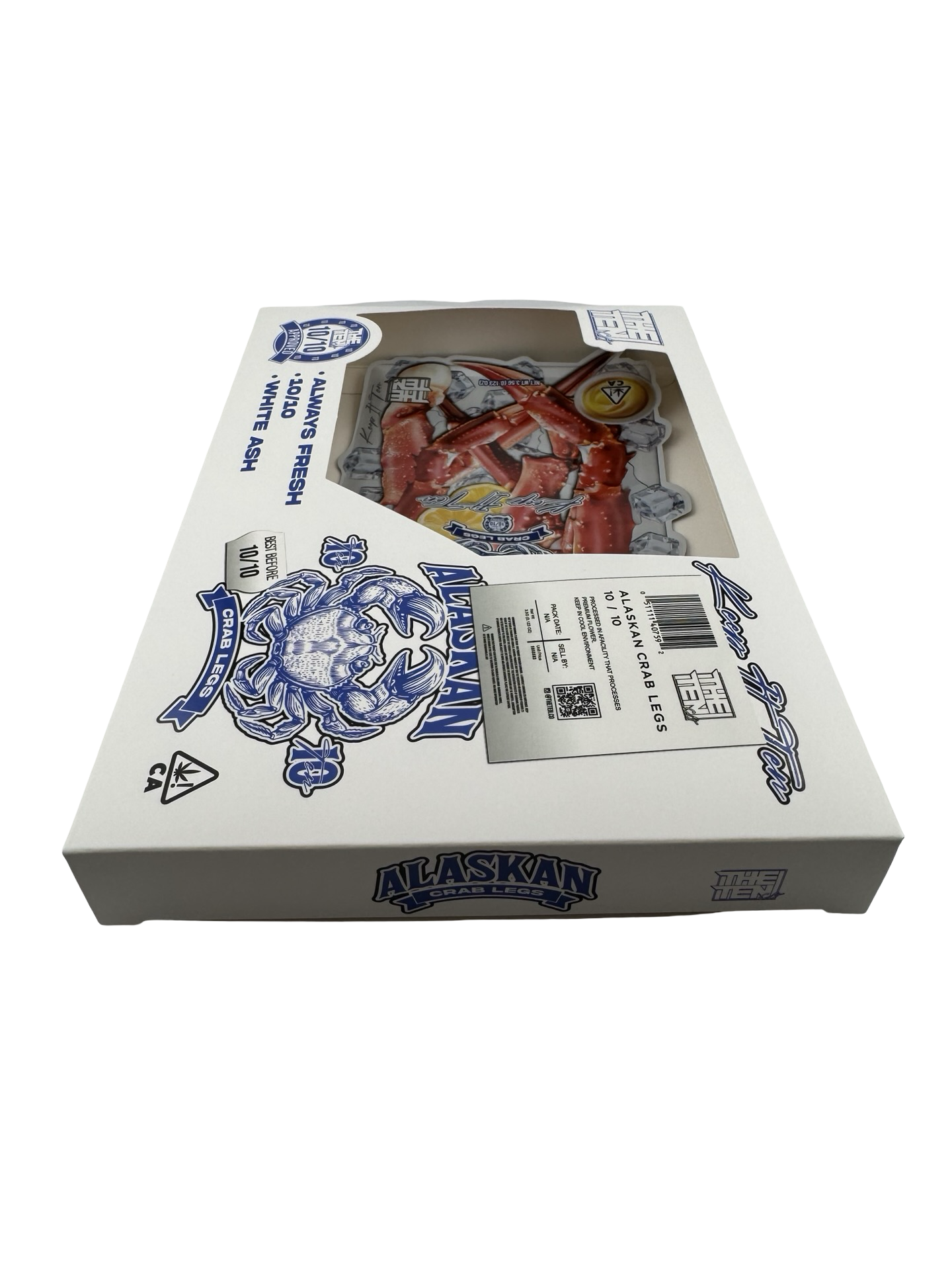 Alaskan Crab Legs 3.5g Mylar Bags & Boxes The Ten Co