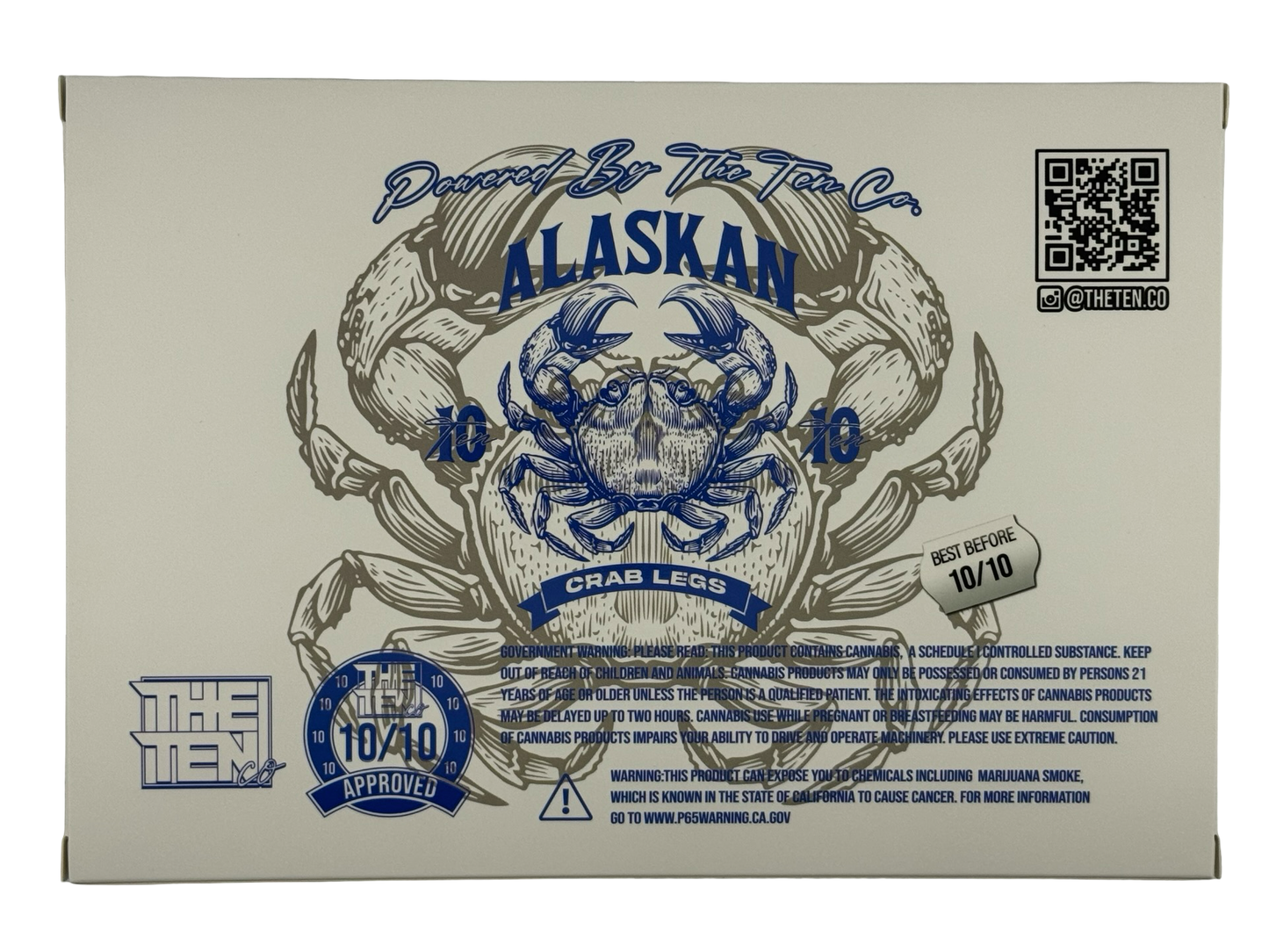 Alaskan Crab Legs 3.5g Mylar Bags & Boxes The Ten Co