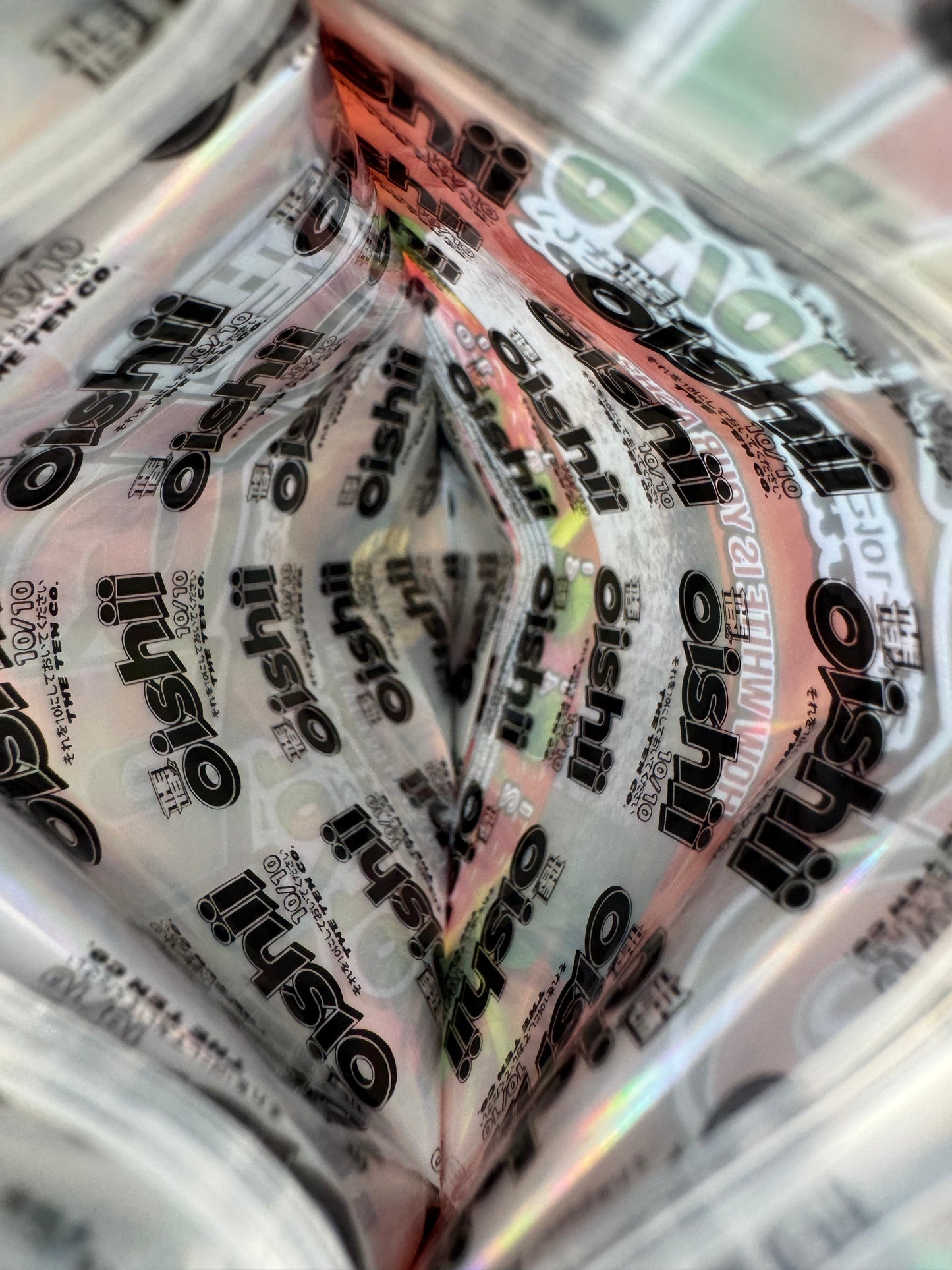 Oishii 3.5g Mylar Bags & Boxes The Ten Co (25 Sets) - Fire Mylar  