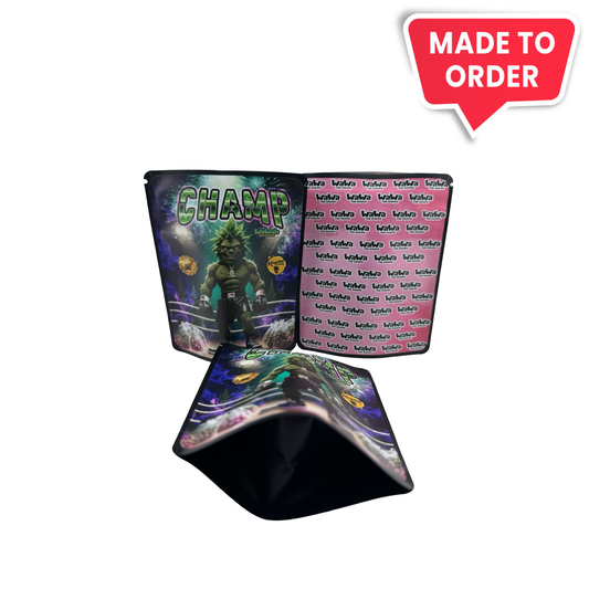 Champ Mylar Bags 3.5g Wawah - Fire Mylar  