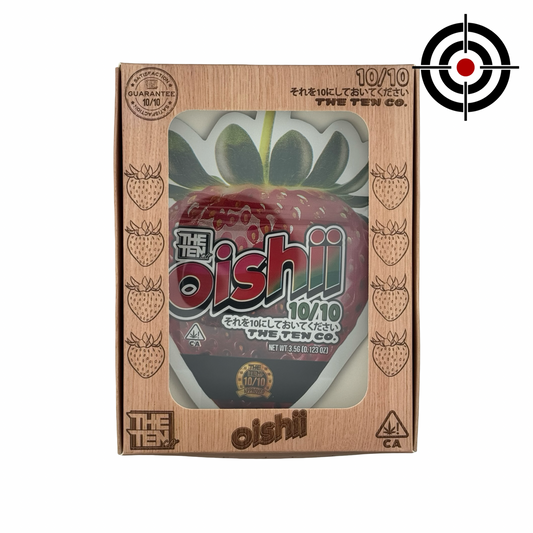 Oishii 3.5g Mylar Bags & Boxes The Ten Co