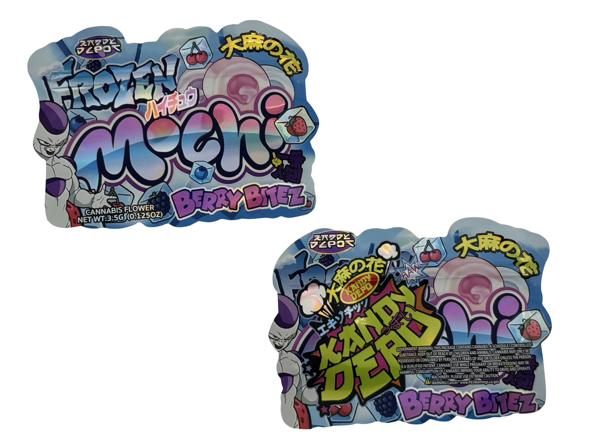 Frozen Mochi Berry Bitez Mylar Bags 3.5g Kandy Depo (Only $0.21 Each) - Fire Mylar  