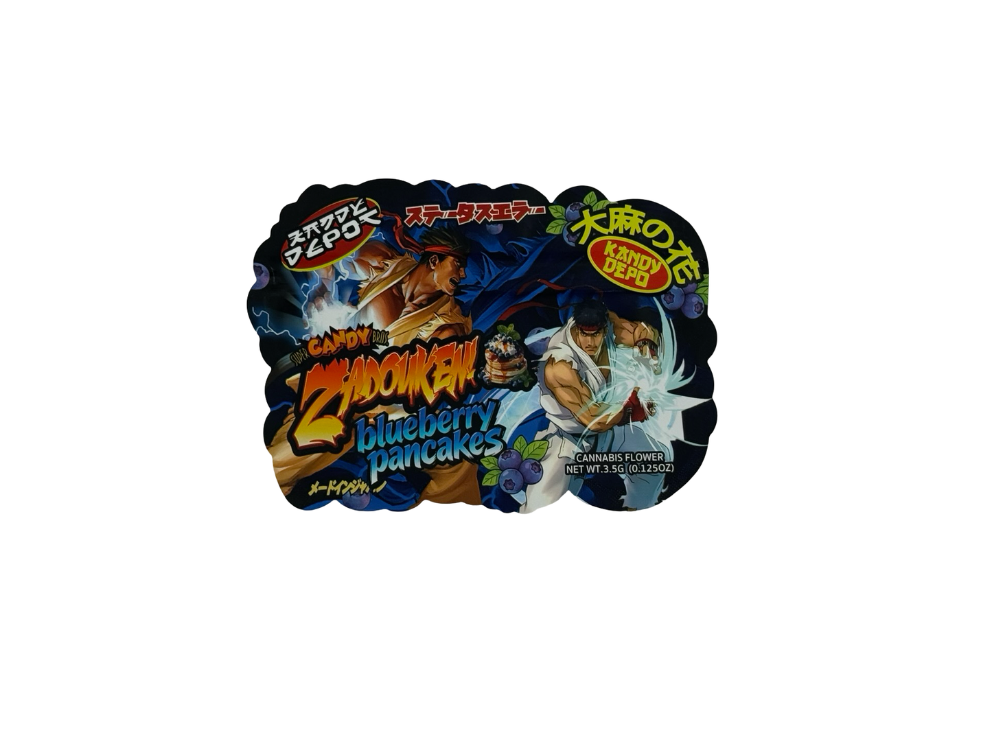 Zadouken Blueberry Pancakes Mylar Bags 3.5g Kandy Depo (Only $0.21 Each)