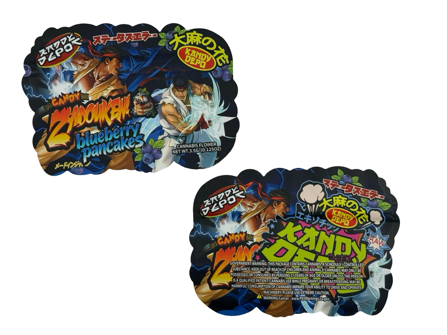 Zadouken Blueberry Pancakes Mylar Bags 3.5g Kandy Depo (Only $0.21 Each)