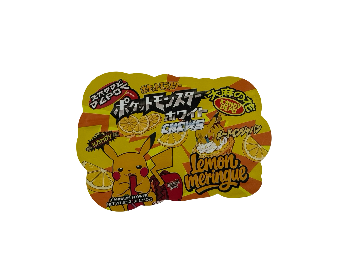 Lemon Meringue Chews Mylar Bags 3.5g Kandy Depo (Only $0.21 Each)