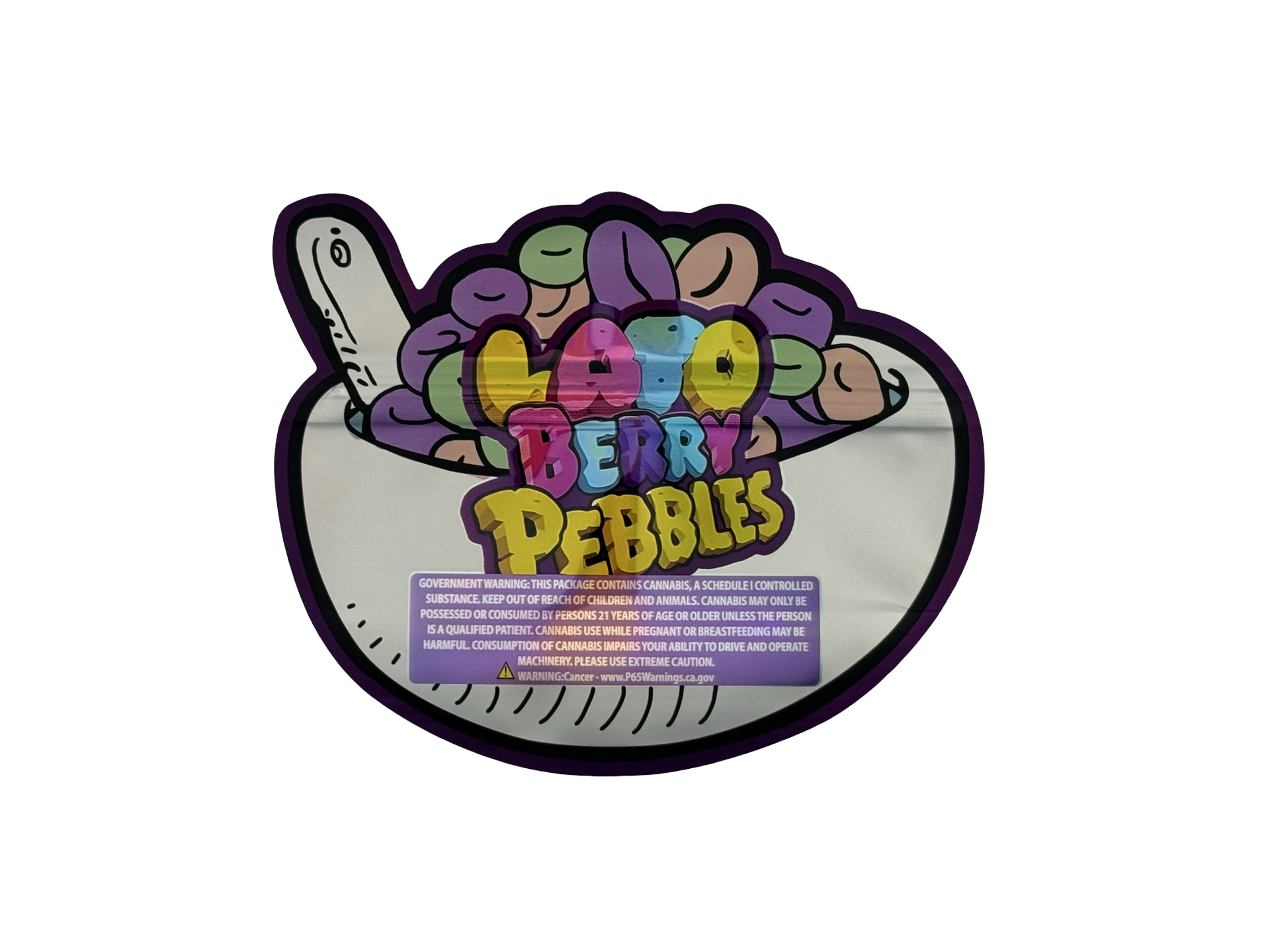 Lato Berry Pebbles 3.5g Mylar Bags High Tolerance - Fire Mylar  