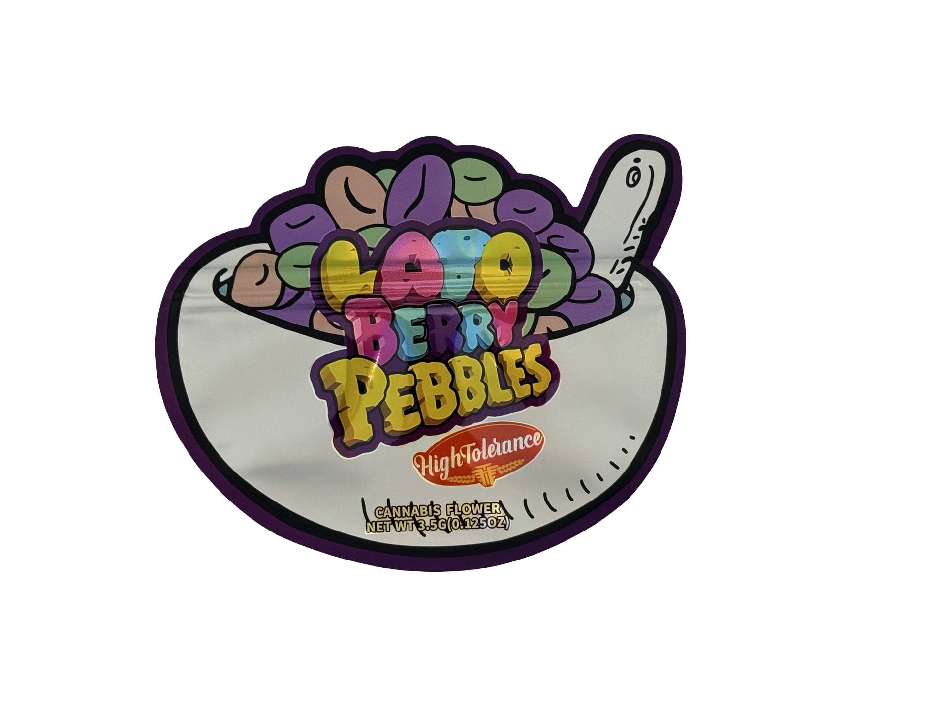 Lato Berry Pebbles 3.5g Mylar Bags High Tolerance - Fire Mylar  