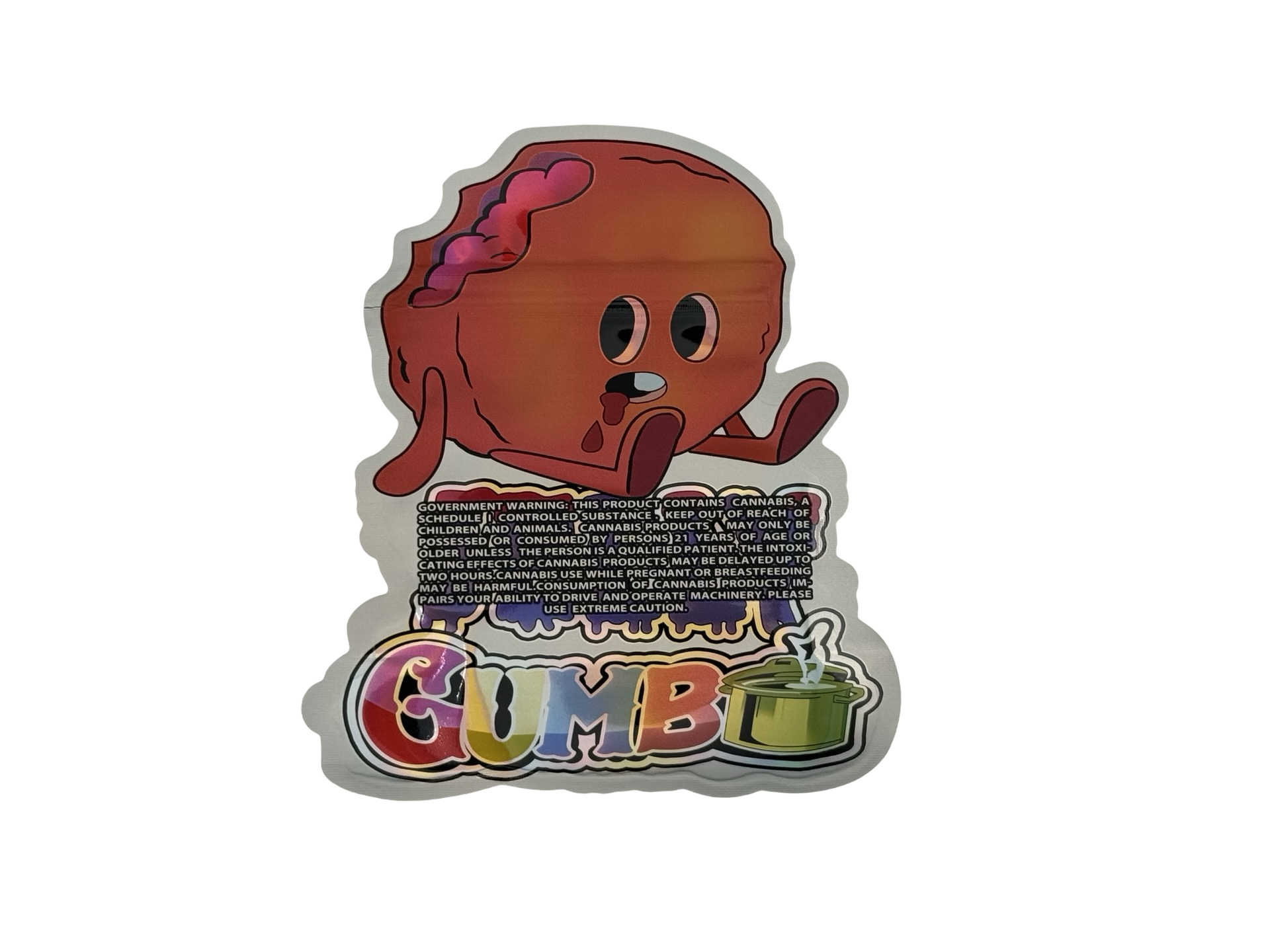 Jelly 3.5g Mylar Bags Gumbo - Fire Mylar  