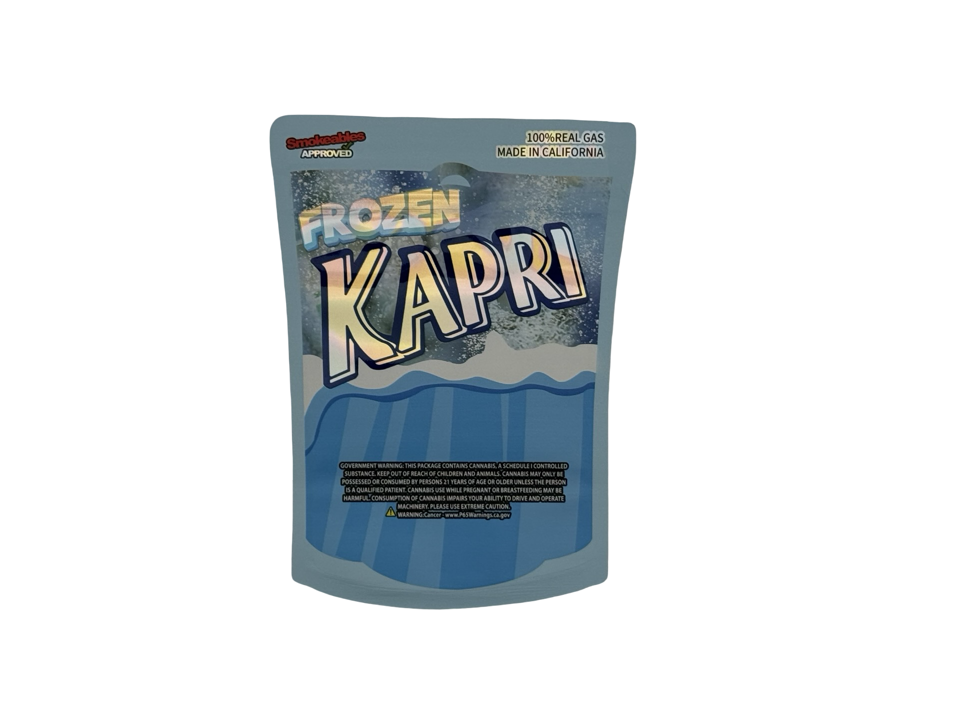 Frozen Kapri 3.5g Mylar Bags High Tolerance - Fire Mylar  