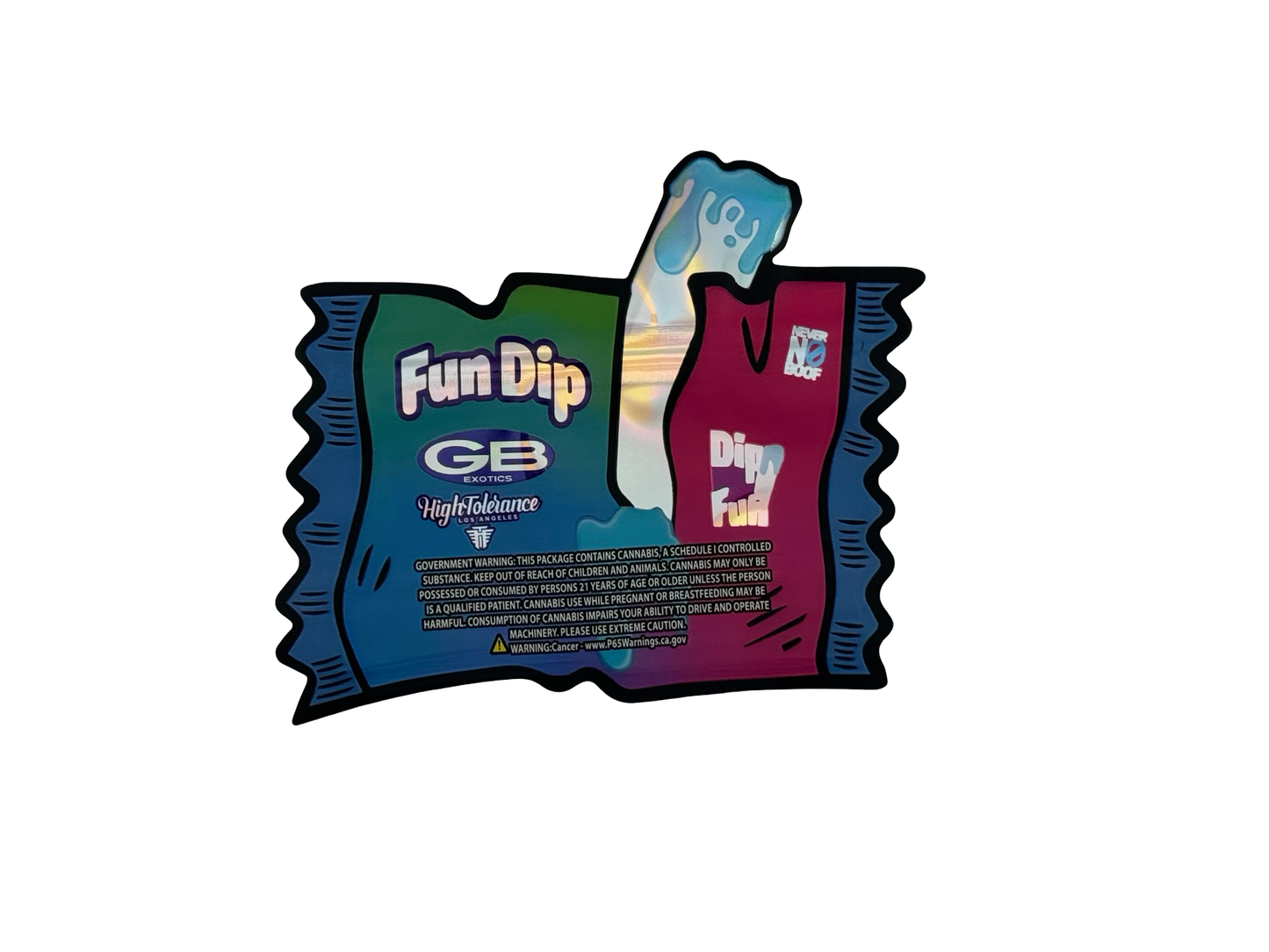 FunDip 3.5g Mylar Bags High Tolerance - Fire Mylar  