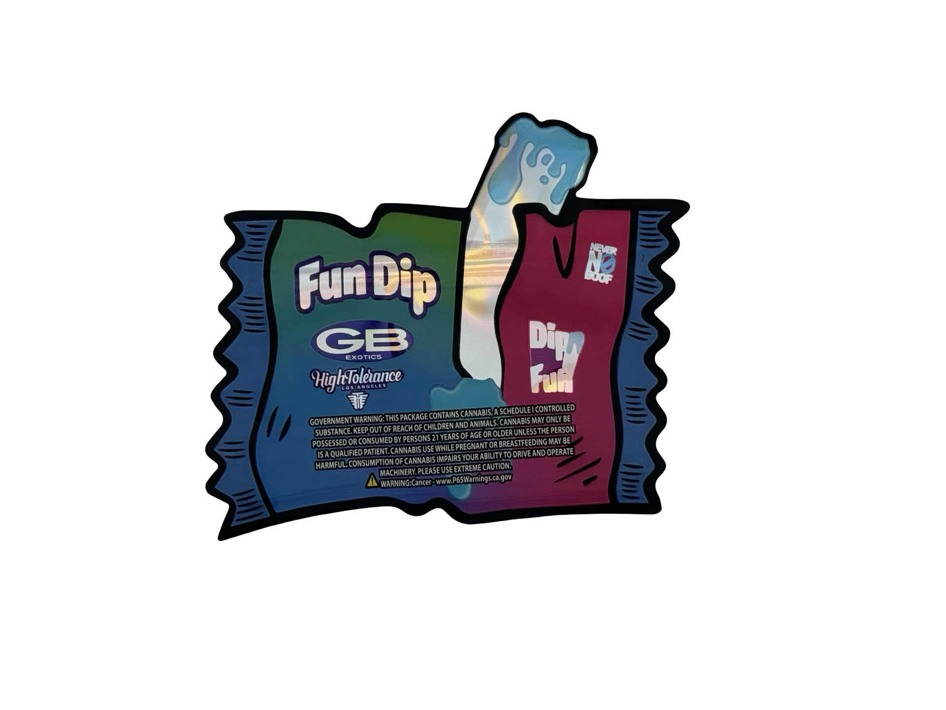 FunDip 3.5g Mylar Bags High Tolerance - Fire Mylar  