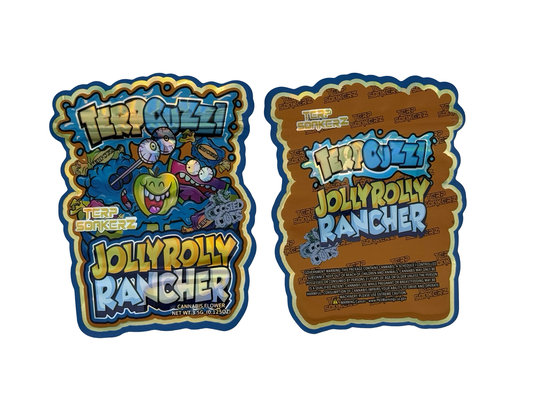 Jolly Rolly Rancher 3.5g Mylar Bags Terp Soakerz - Fire Mylar  