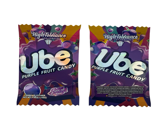 Ube Purple Fruit Candy 3.5g Mylar Bags High Tolerance