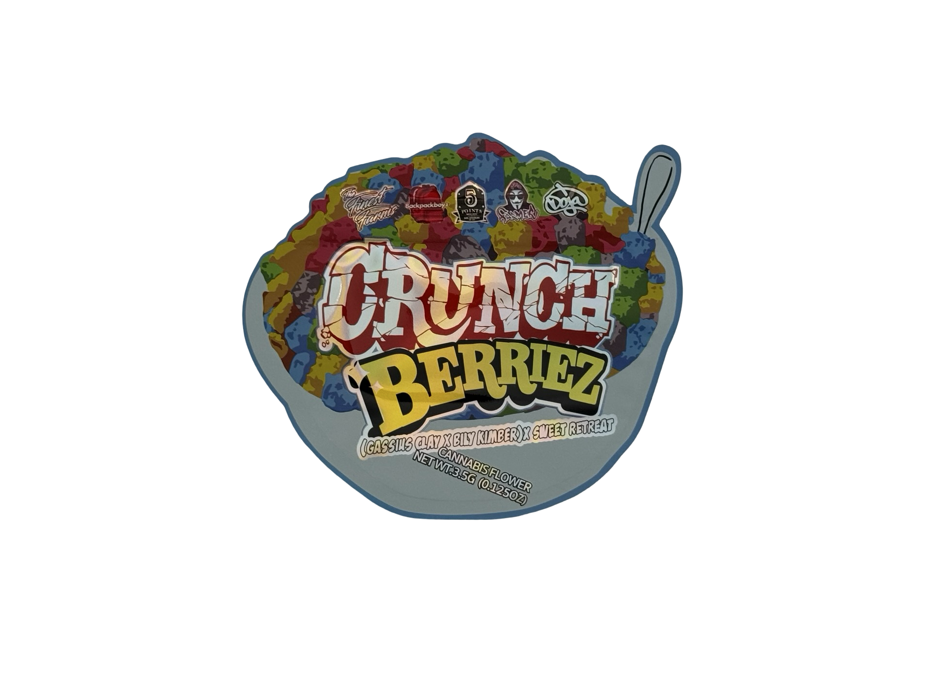 Crunch Berriez 3.5g Mylar Bags Backpack Boyz - Fire Mylar  