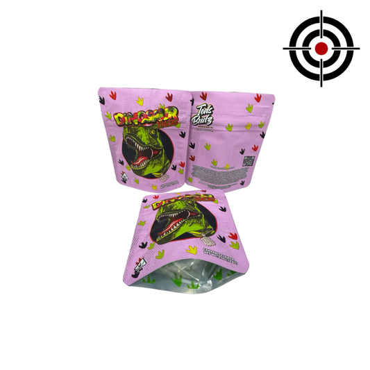 Dinosaur Tracks Mylar Bags 3.5g Teds Budz