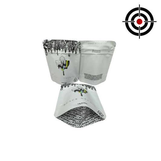 Black Orchid Mylar Bags 3.5g Wonderbrett