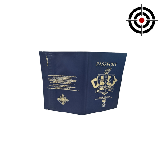 Islands OZ Passport Mylar Bags 3.5g Cali-X