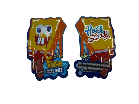 Face Melterz 3.5g Mylar Bags Heavy Loads - Fire Mylar  