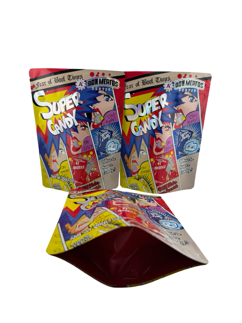Super Candy 28g Mylar Bags (1oz) Don Merfos - Fire Mylar  