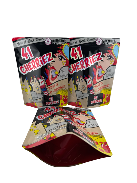 41 Cherriez 28g Mylar Bags (1oz) Don Merfos - Fire Mylar  