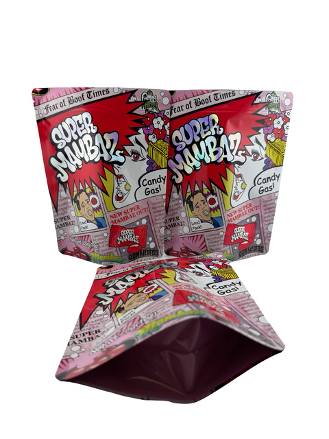 Super Mambaz 28g Mylar Bags (1oz) Don Merfos - Fire Mylar  