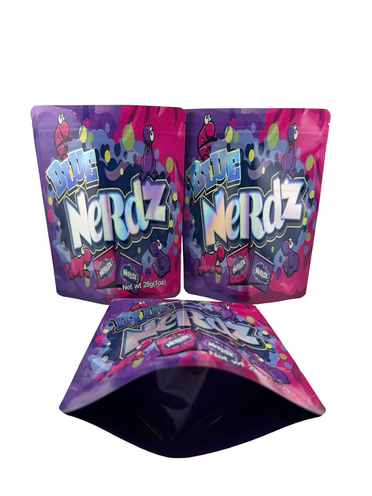 Blue Nerdz 28g Mylar Bags (1oz)
