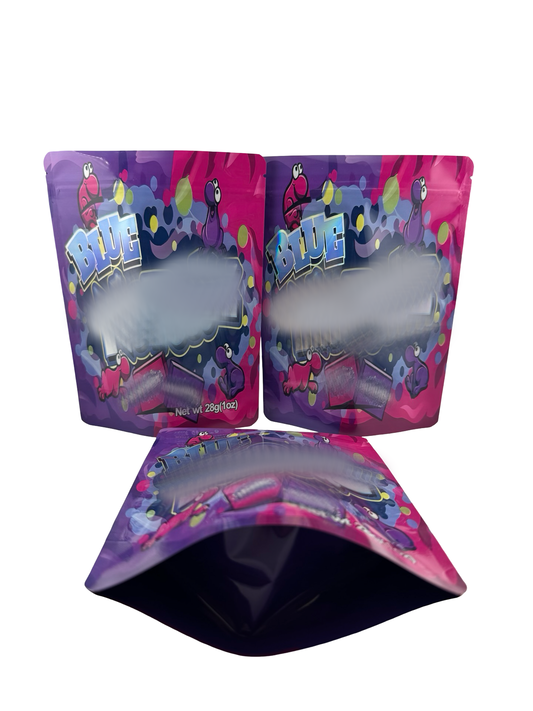 Blue 28g Mylar Bags (1oz)
