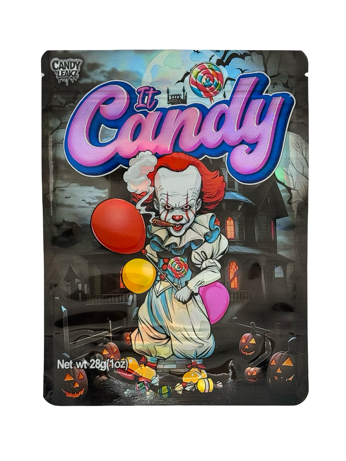 It Candy 28g Mylar Bags 1oz | Candy Leakz – Fire Mylar