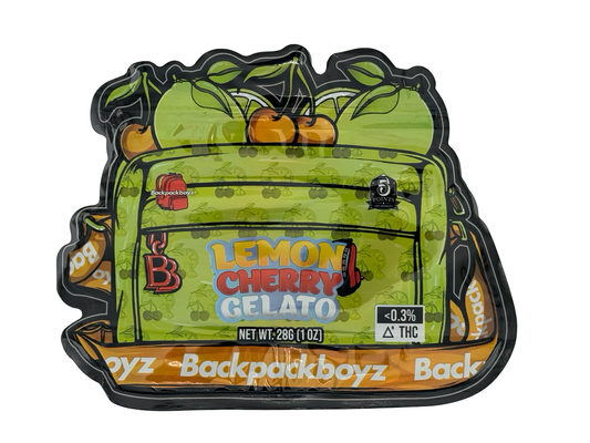 Lemon Cherry Gelato 28g Mylar Bags (1oz) Backpack Boyz