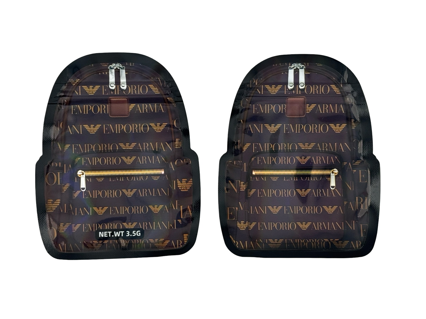 Designer 3.5g Mylar Bags (holographic) - Fire Mylar  