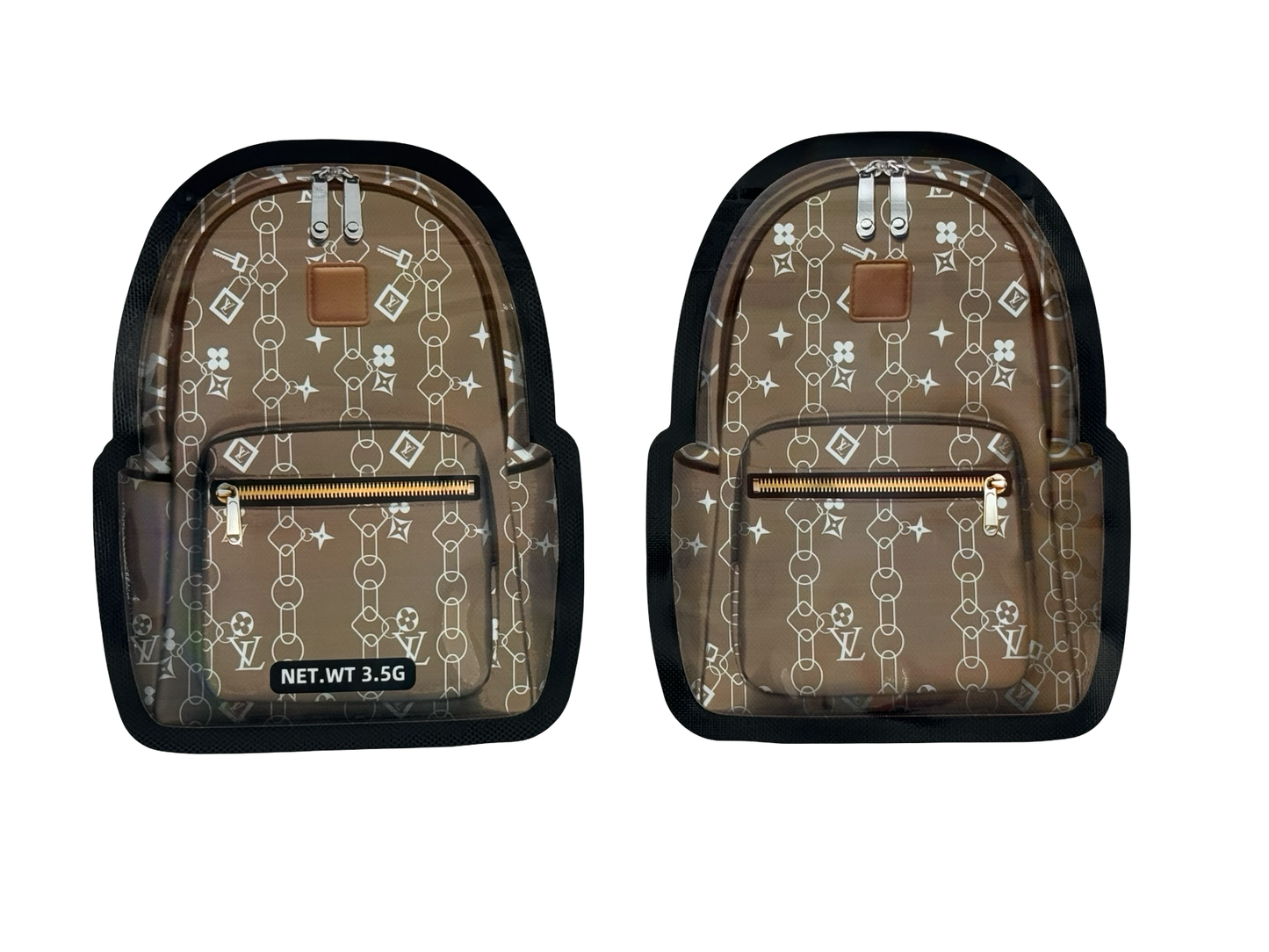 Designer 3.5g Mylar Bags (holographic) - Fire Mylar  