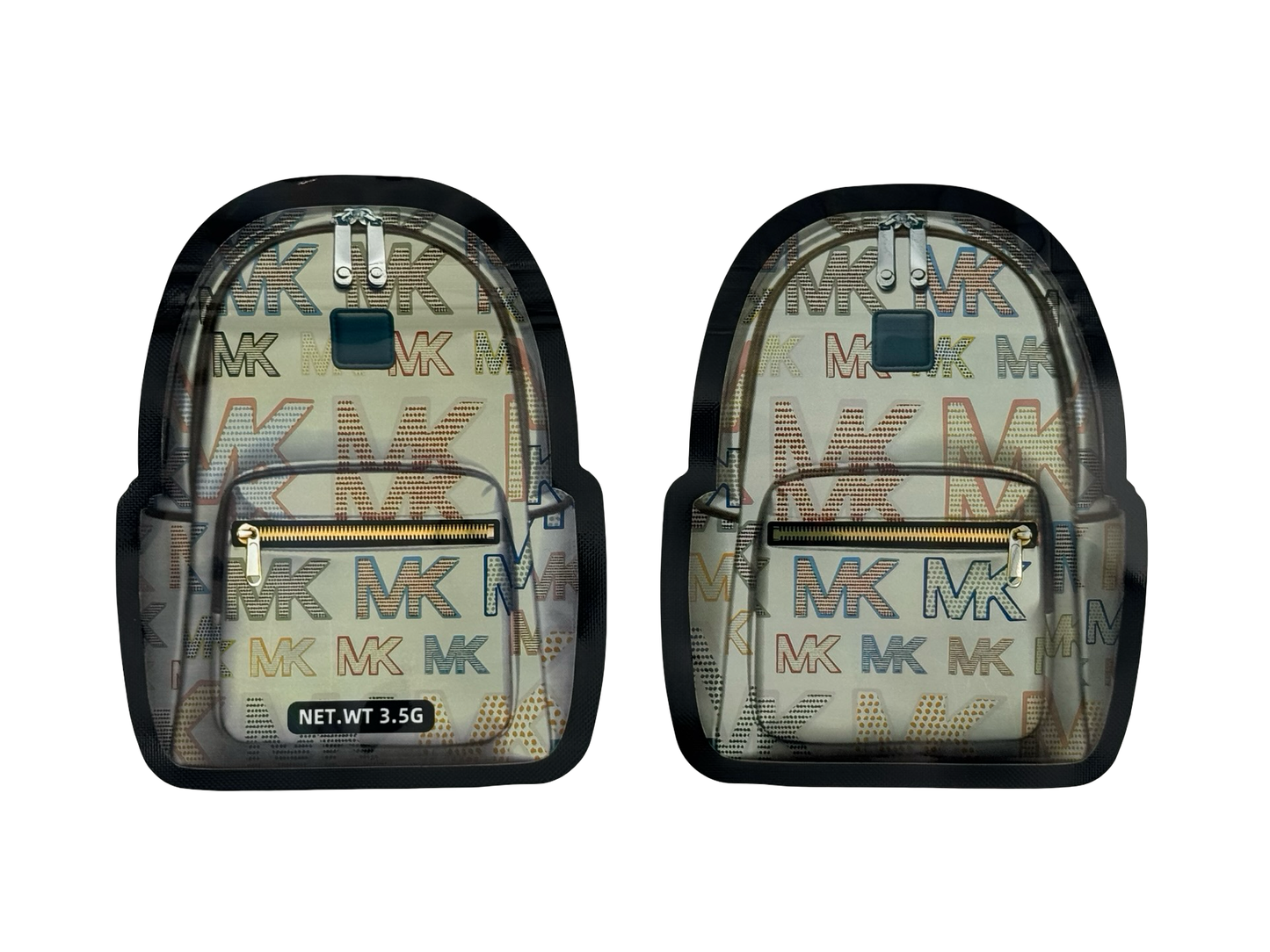 Designer 3.5g Mylar Bags (holographic) - Fire Mylar  