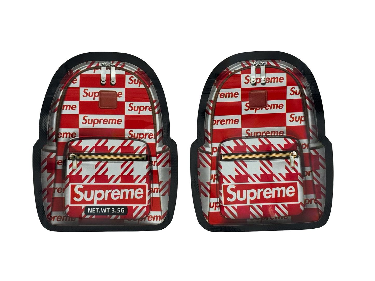 Designer 3.5g Mylar Bags (holographic) - Fire Mylar  