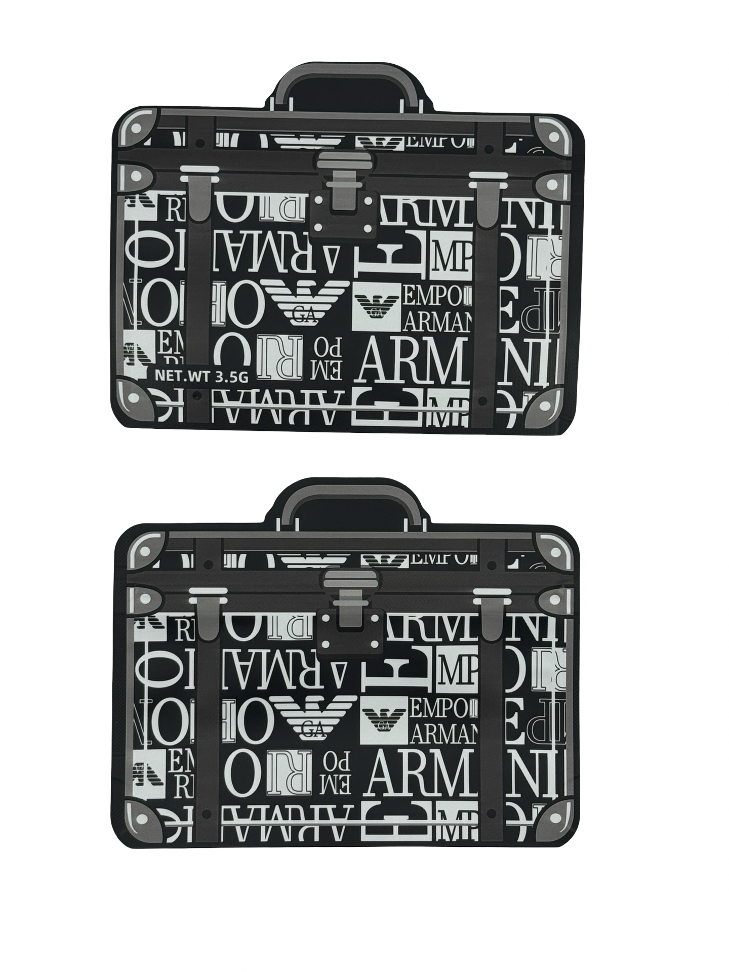 Designer 3.5g Mylar Bags (matte) - Fire Mylar  