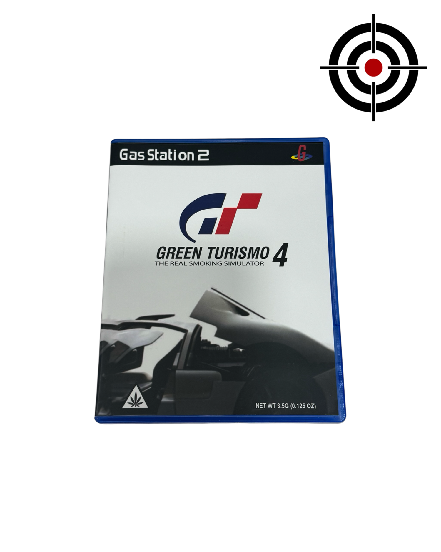 Green Turismo 4 3.5g Mylar Bag & Game Case GasStation 2 - Fire Mylar  