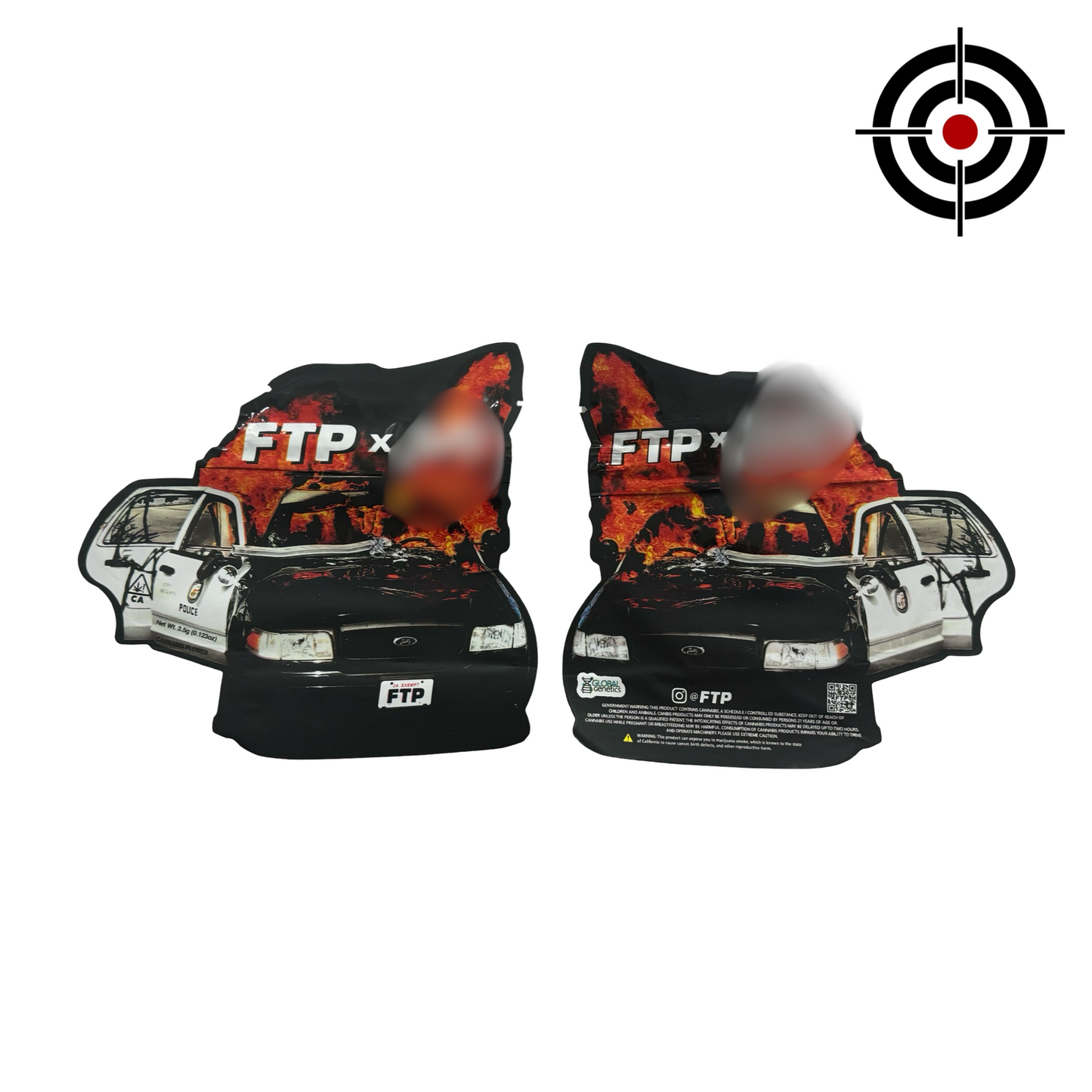 FTP Mylar Bags 3.5g - Fire Mylar  