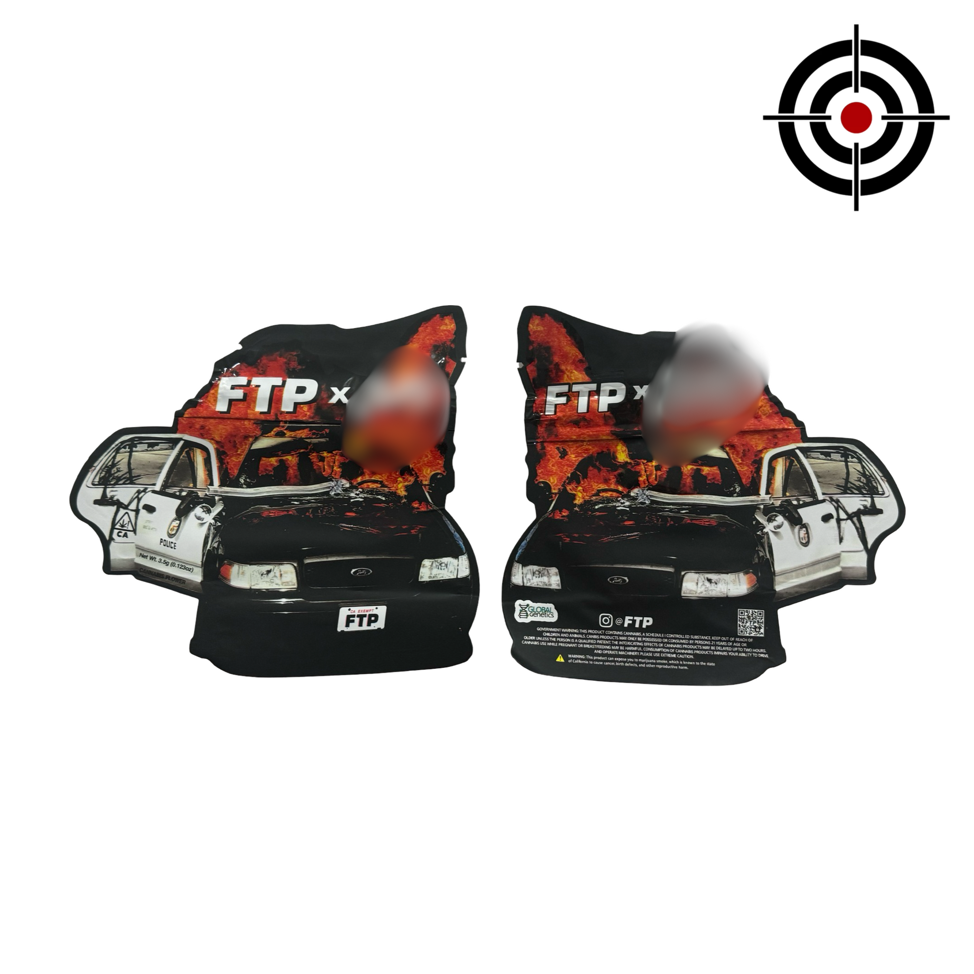 FTP Mylar Bags 3.5g - Fire Mylar  
