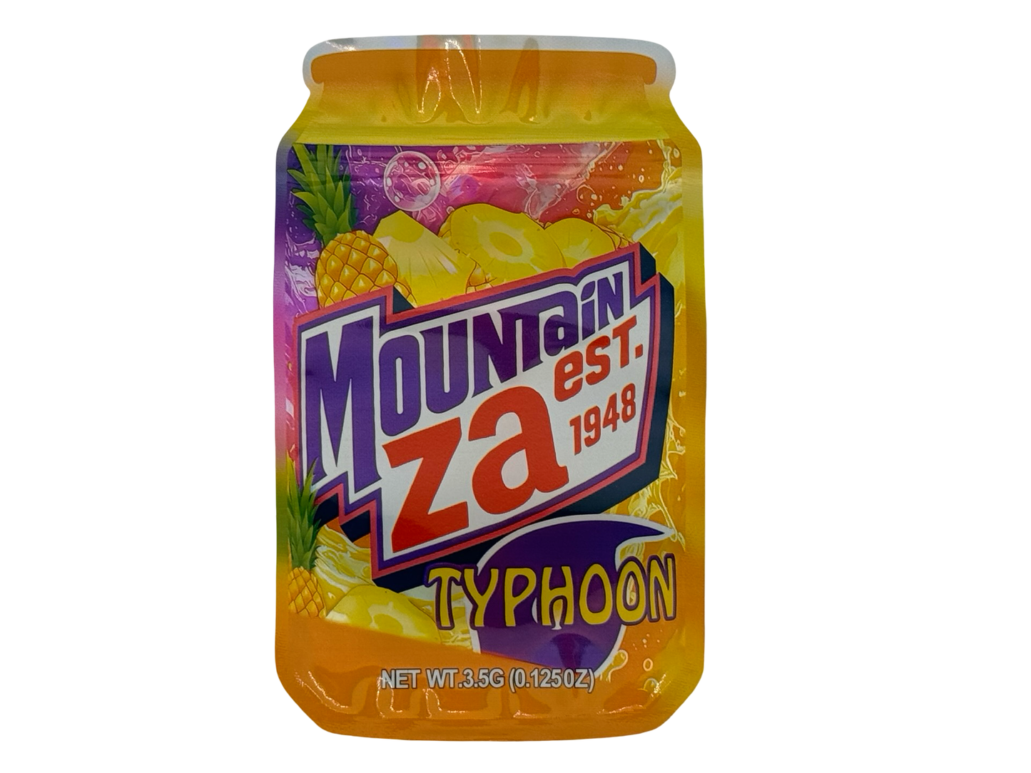 Typhoon 3.5g Mylar Bags Mountain Za - Fire Mylar  
