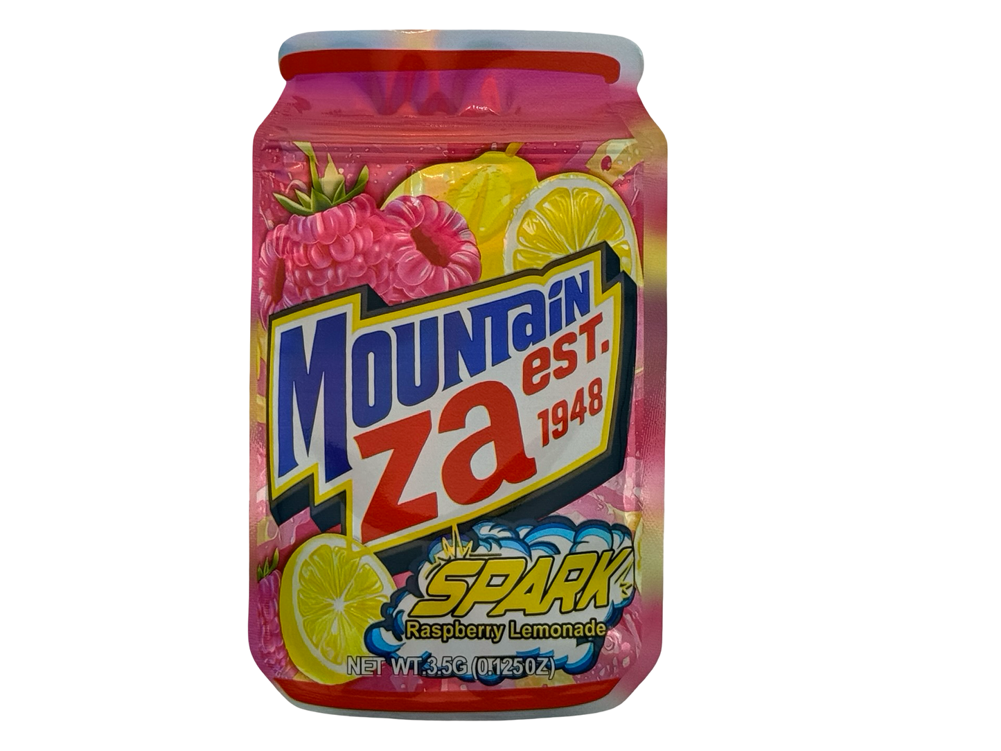 Spark Raspberry Lemonade 3.5g Mylar Bags Mountain Za - Fire Mylar  