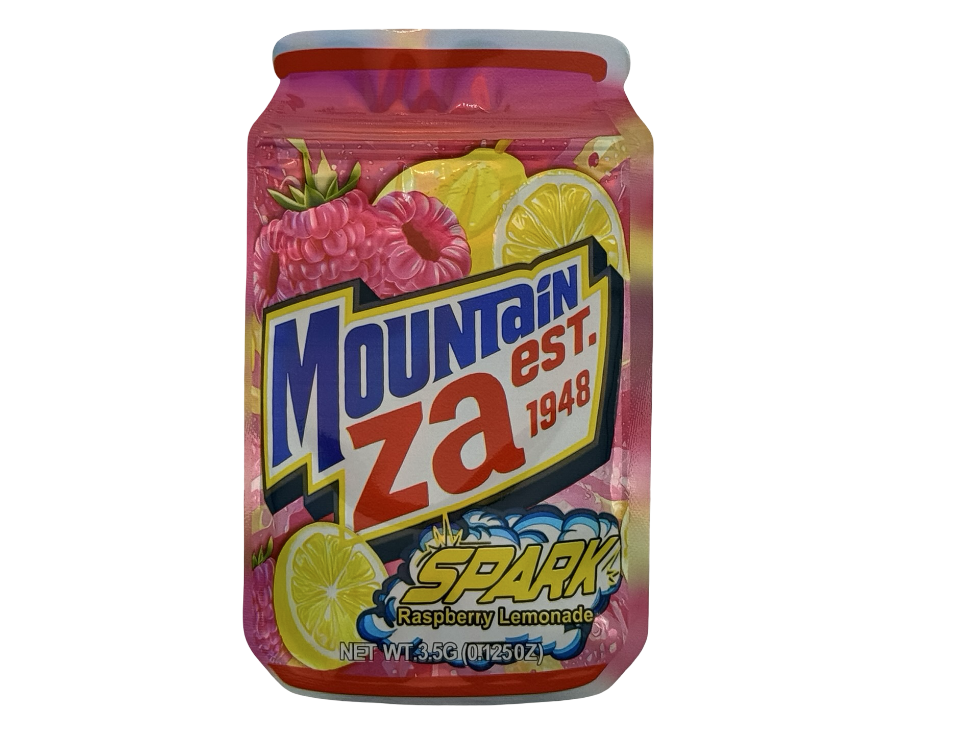 Spark Raspberry Lemonade 3.5g Mylar Bags Mountain Za - Fire Mylar  