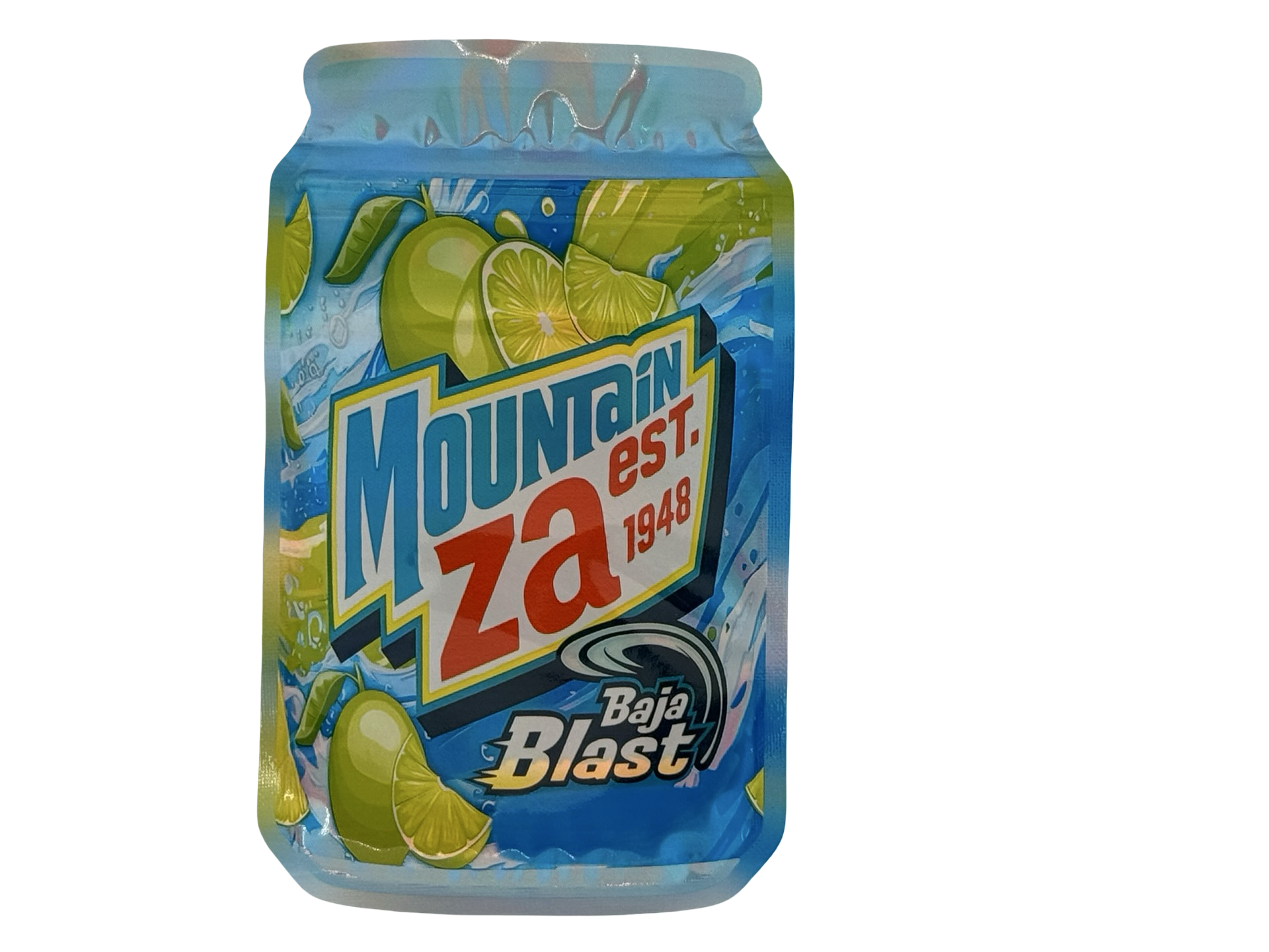 Baja B. 3.5g Mylar Bags Mountain Za - Fire Mylar  
