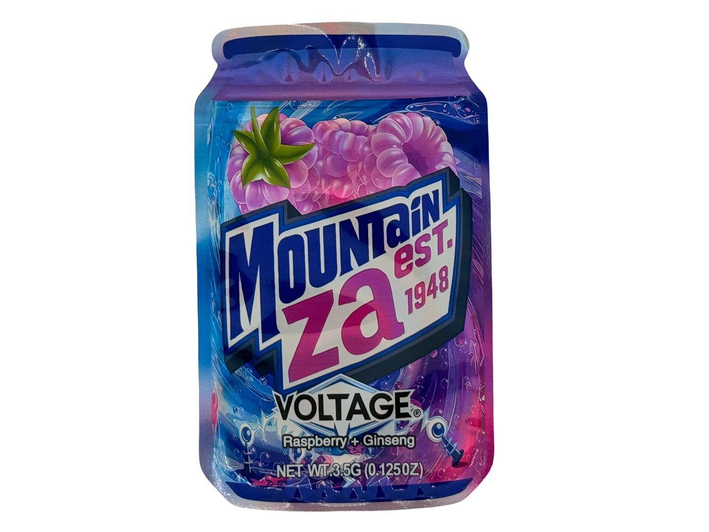 Voltage 3.5g Mylar Bags Mountain Za - Fire Mylar  