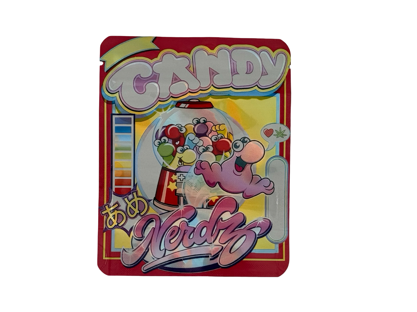 Candy 3.5g Mylar Bags Nerdz ($0.09 per bag) - Fire Mylar  